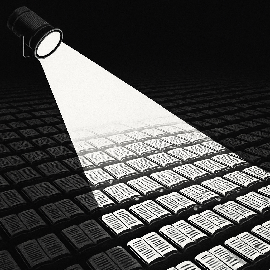 projector shines